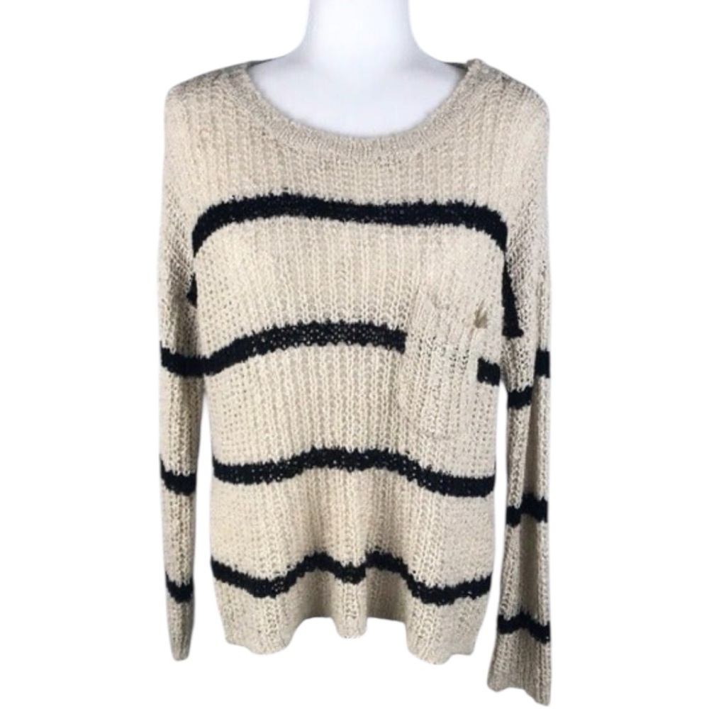 Charlotte Russe Striped Pullover Sweater Size M